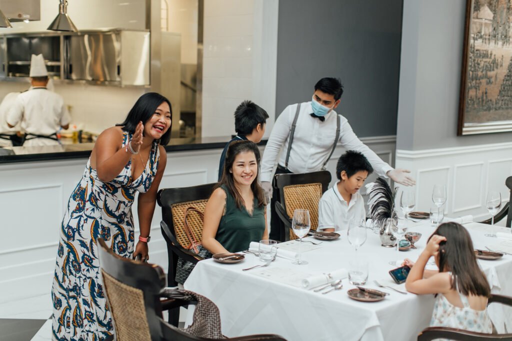 Anne on dinner service