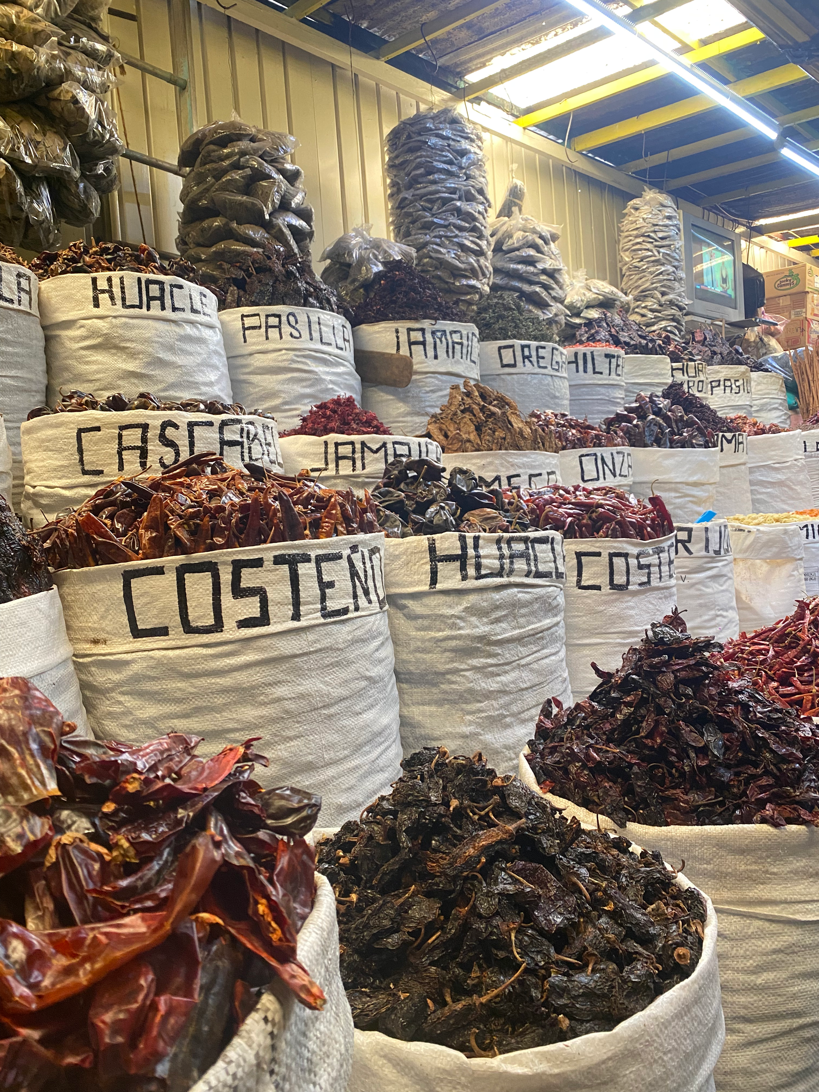 OAXACA CHILIES AT THE MARKET